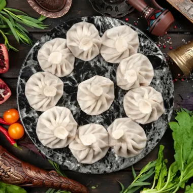 Хинкали с грибами (3 шт)