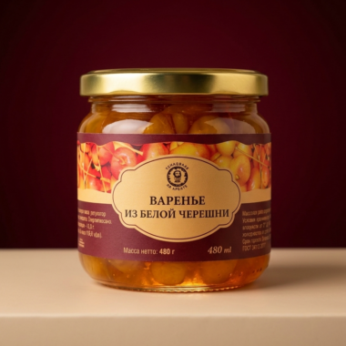 Варенье из белой черешни